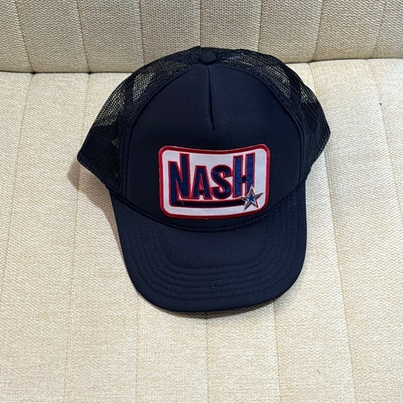 NASHVILLE POSHFEST EXCLUSIVE Blue Mesh Back Trucker Hat - Picture 1 of 5